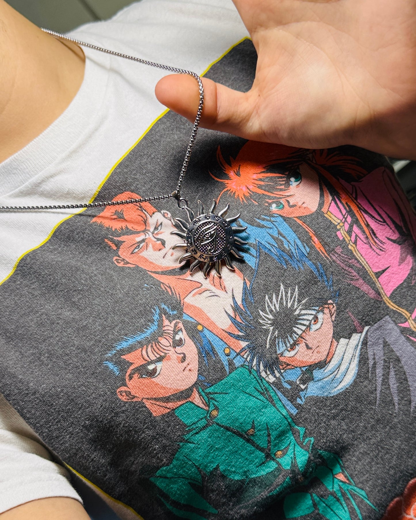 Eclipse Eye Stainless Steel Necklace