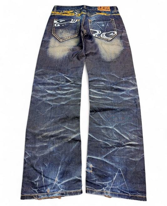 2000's Big Train Japanese Archive Straight/Baggy Jeans *very rare 32x34 (M)