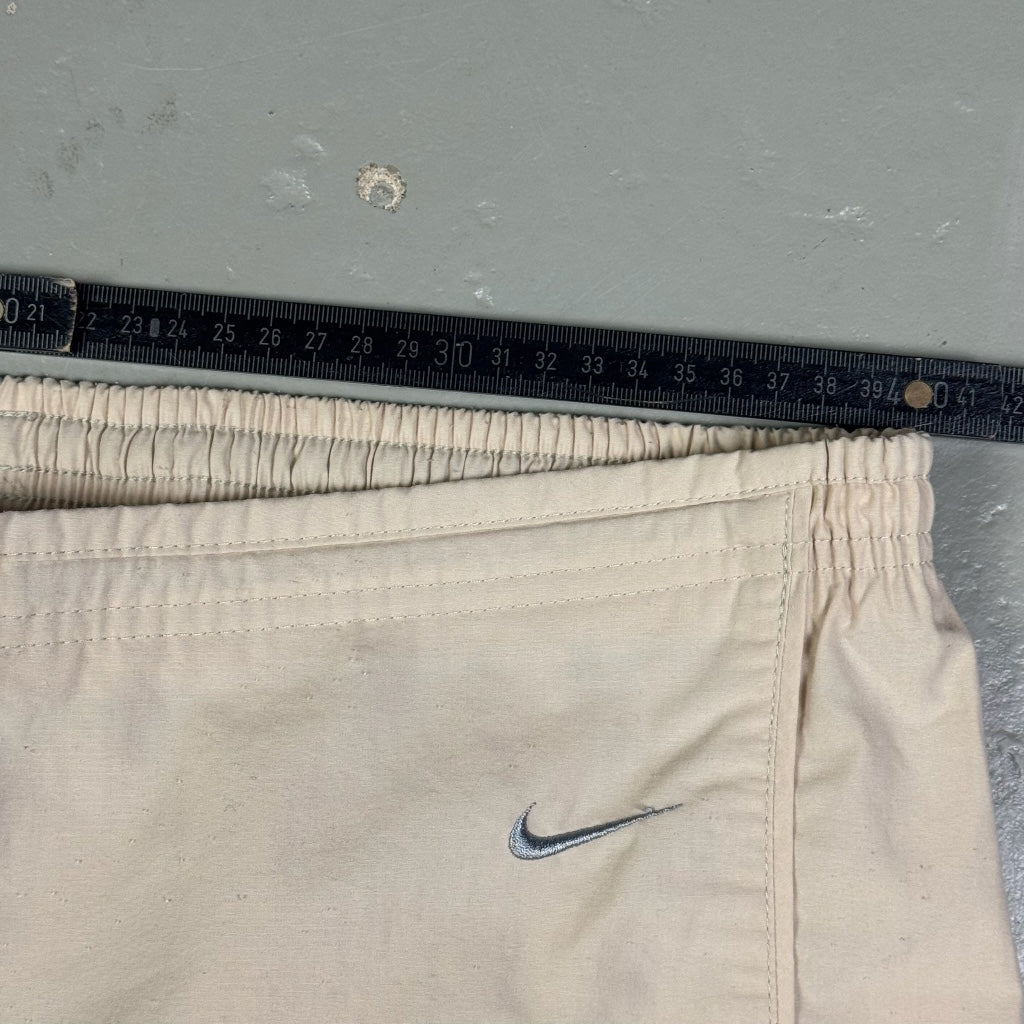 2000’s Nike Sandstorm Beige Baggy Trackpants *very rare 30x30