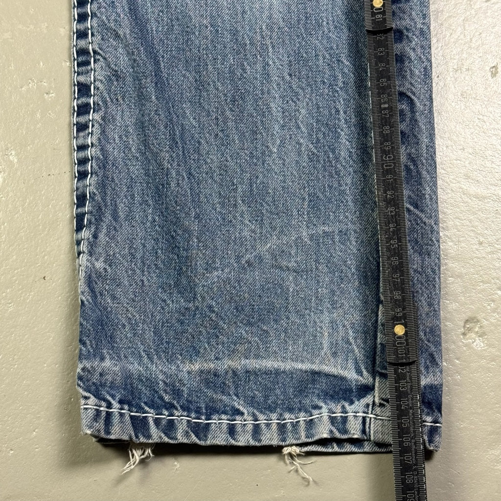 2000’s True Religion Baggy/Straight Jeans *rare 34x32