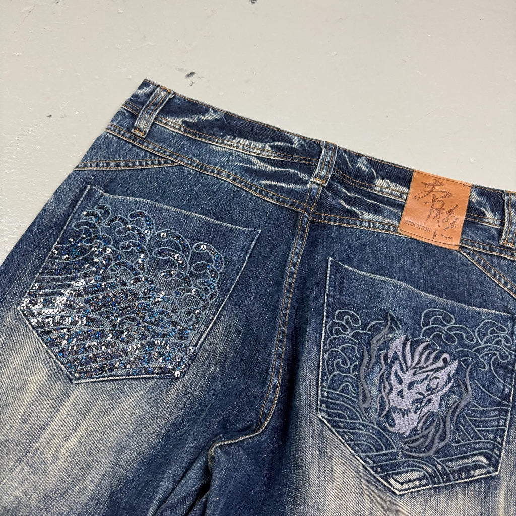 2000’s Stockton Japanese Archive Baggy Jeans *very rare 32x32