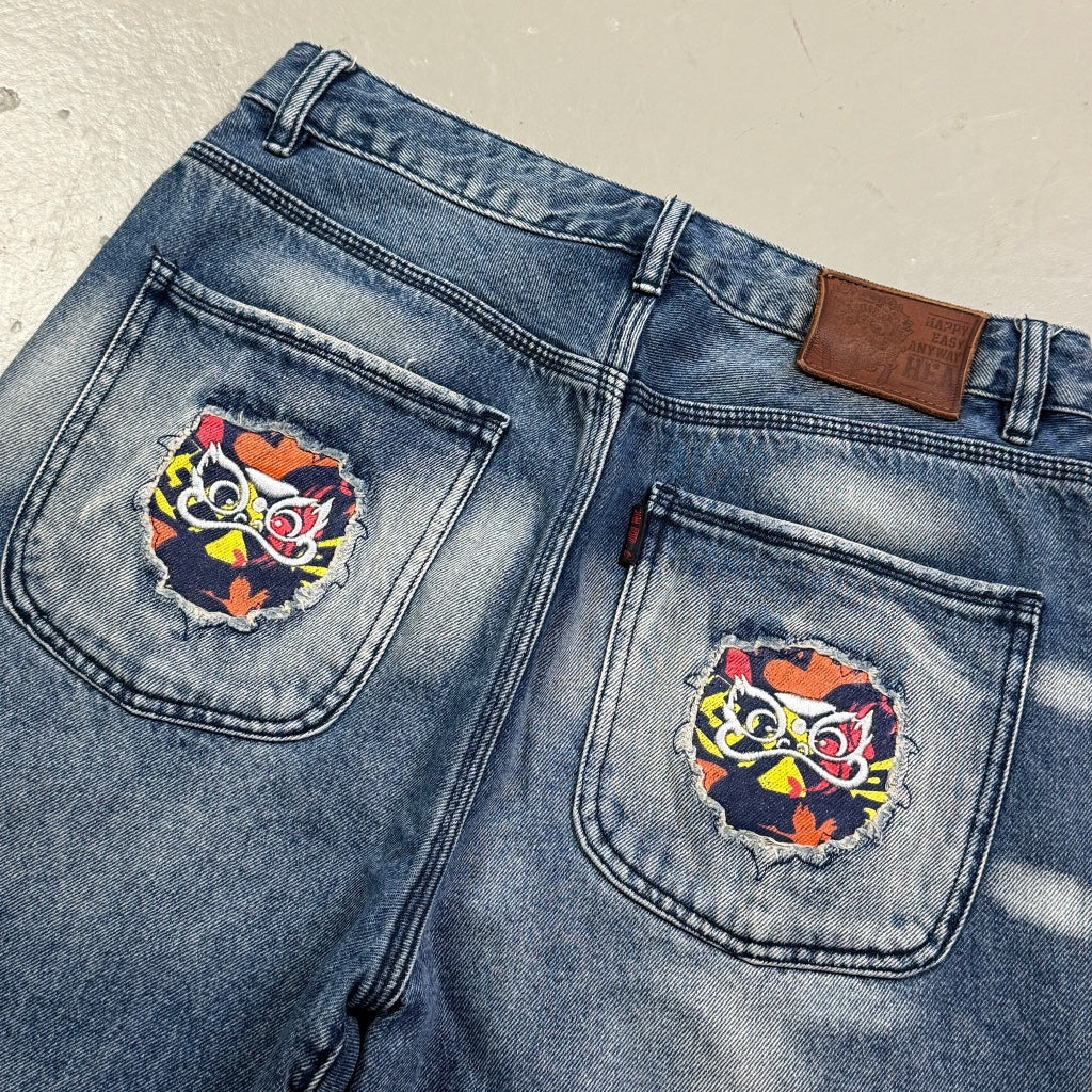2000’s Japanese Baggy Jeans *very rare 30x30