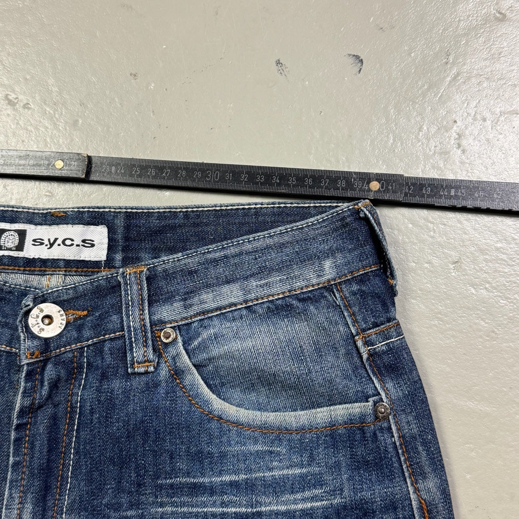 2000’s S.Y.C.S Japanese Archive Baggy/Straight Jeans *very rare 30x34