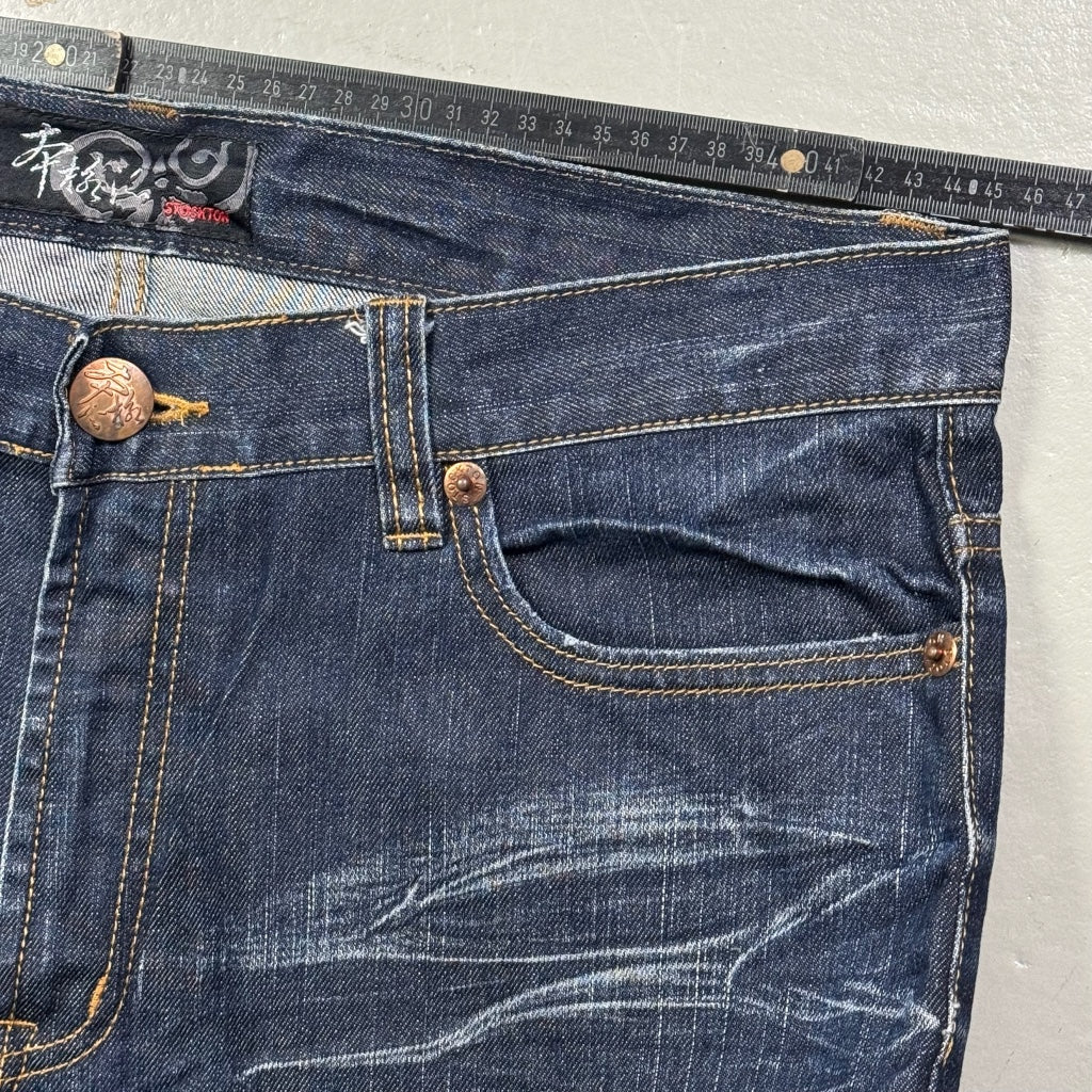 2000’s Stockton Japanese Straight/Baggy Jeans *rare 36x36