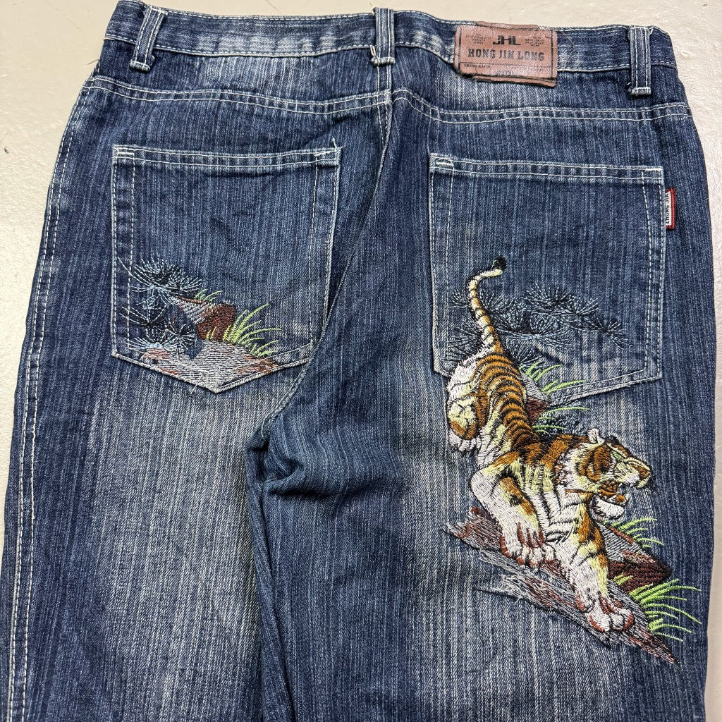 2000’s Japanese Tiger Straight Jeans 30x32