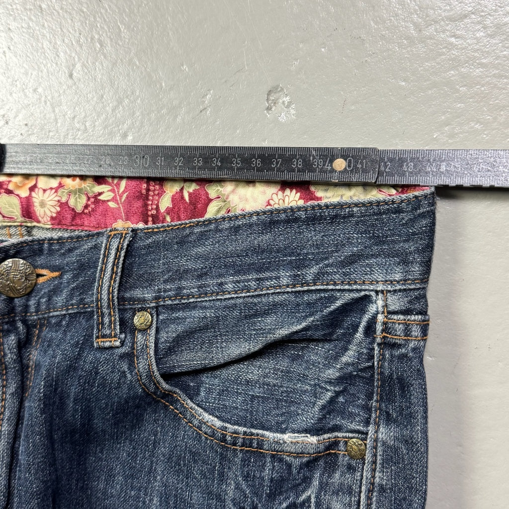 2000’s Japanese Koi Baggy Jeans *very rare 36x28