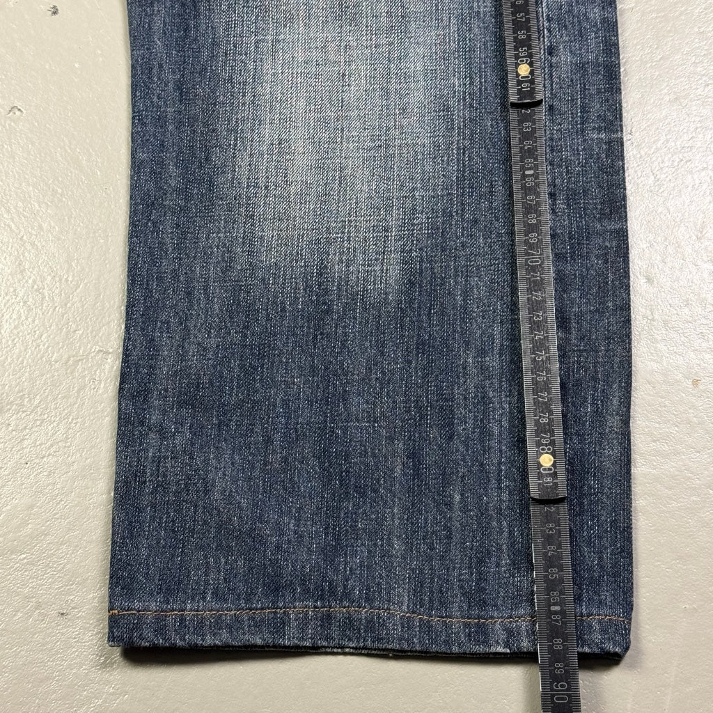 2000’s Japanese Koi Baggy Jeans *very rare 36x28