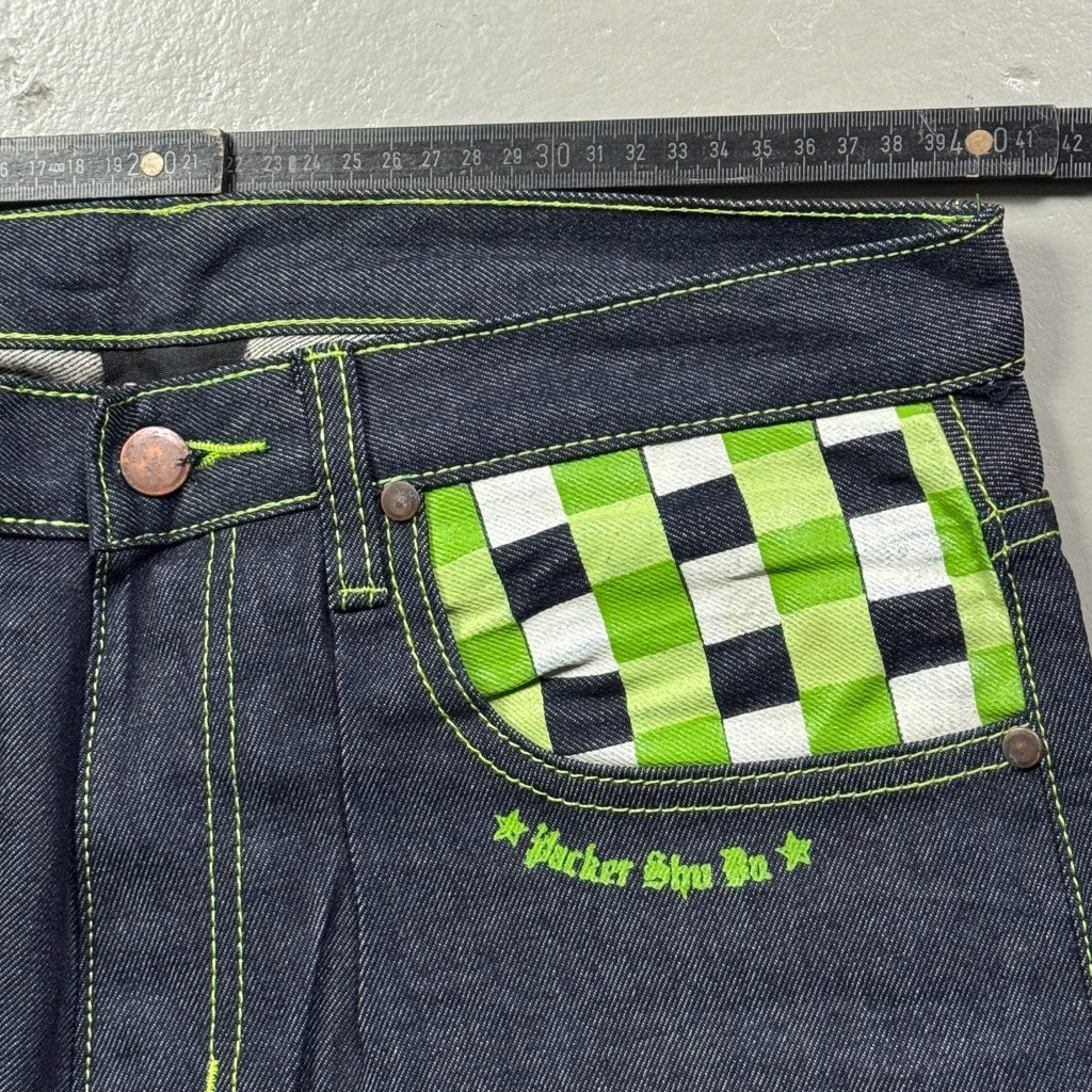 2000’s Shuoa Hip Hop Baggy Jeans *rare 30x36