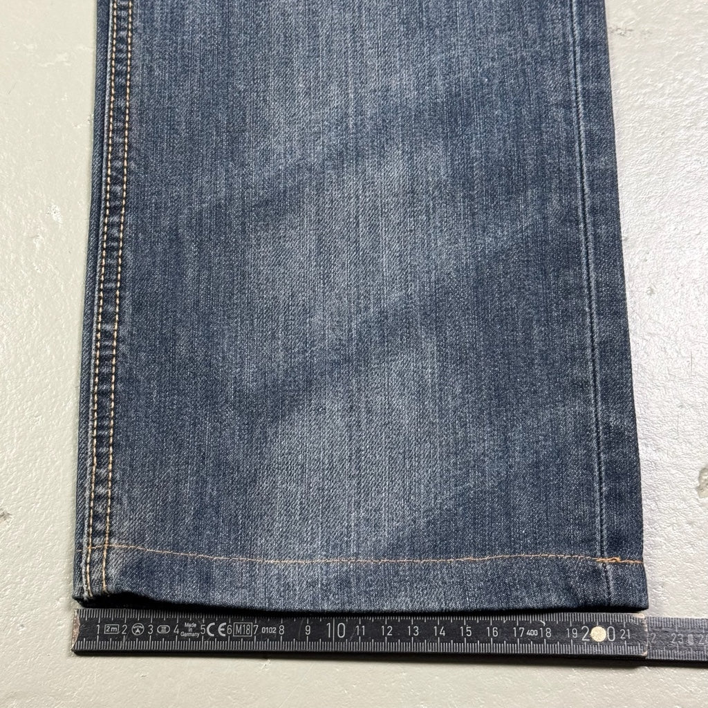2000’s Bobson Japanese Baggy/Straight Jeans *rare 33x29