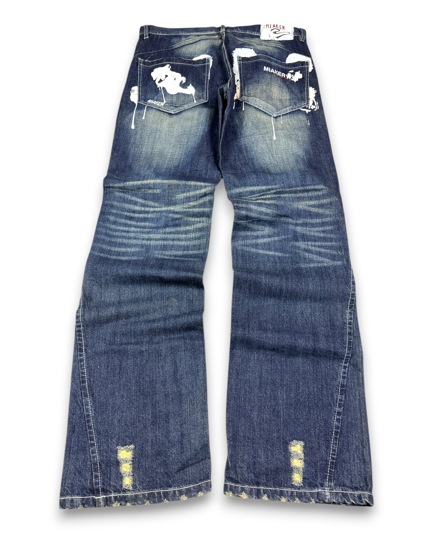 2000s Miaker Japanese Archive Straight/Baggy Jeans *very rare 34x34 (L)