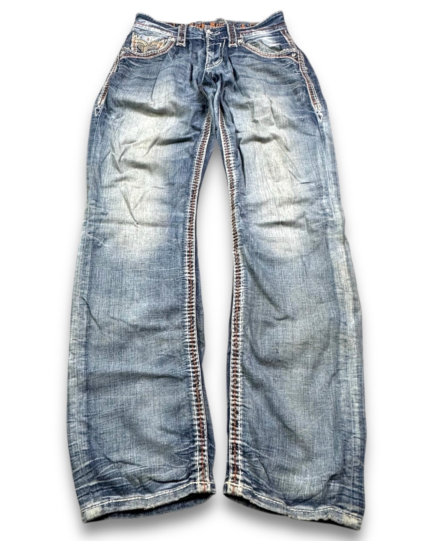 2000’s Rock Revival Baggy/Straight Jeans *rare 28x34
