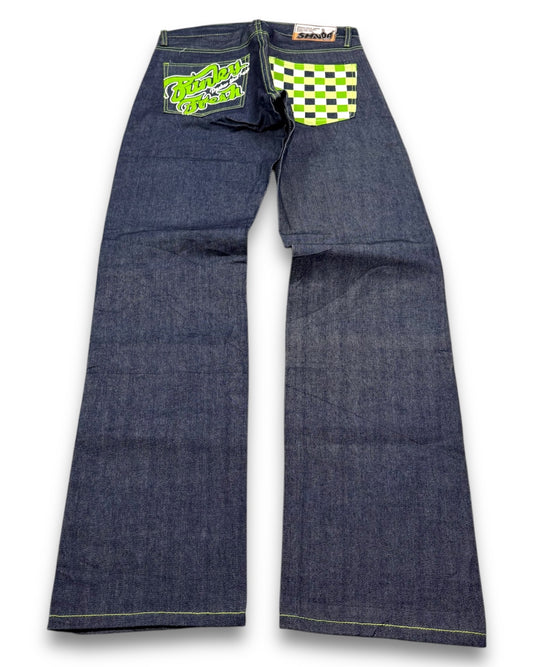2000’s Shuoa Hip Hop Baggy Jeans *rare 30x36
