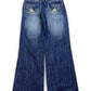 2000’s M.H.X.Z Embroidered Straight/Baggy Jeans 28x32