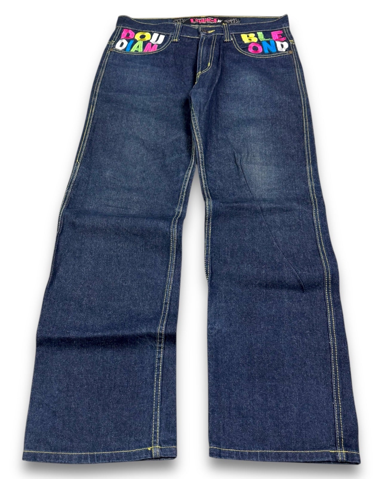 2000’s Double Diamond Japanese Archive Baggy Jeans *very rare 34x32