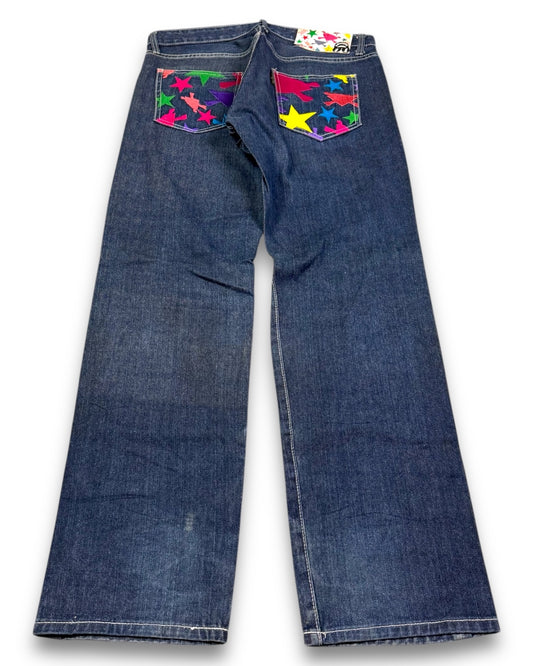 2000’s Sexy Diamond Hip Hop Baggy Jeans *very rare 34x32