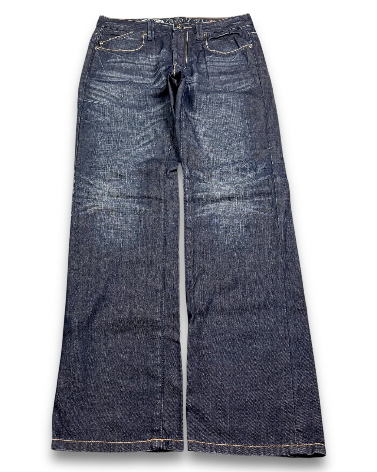 2000’s Big Train Japanese Baggy/Straight Jeans *rare 32x34