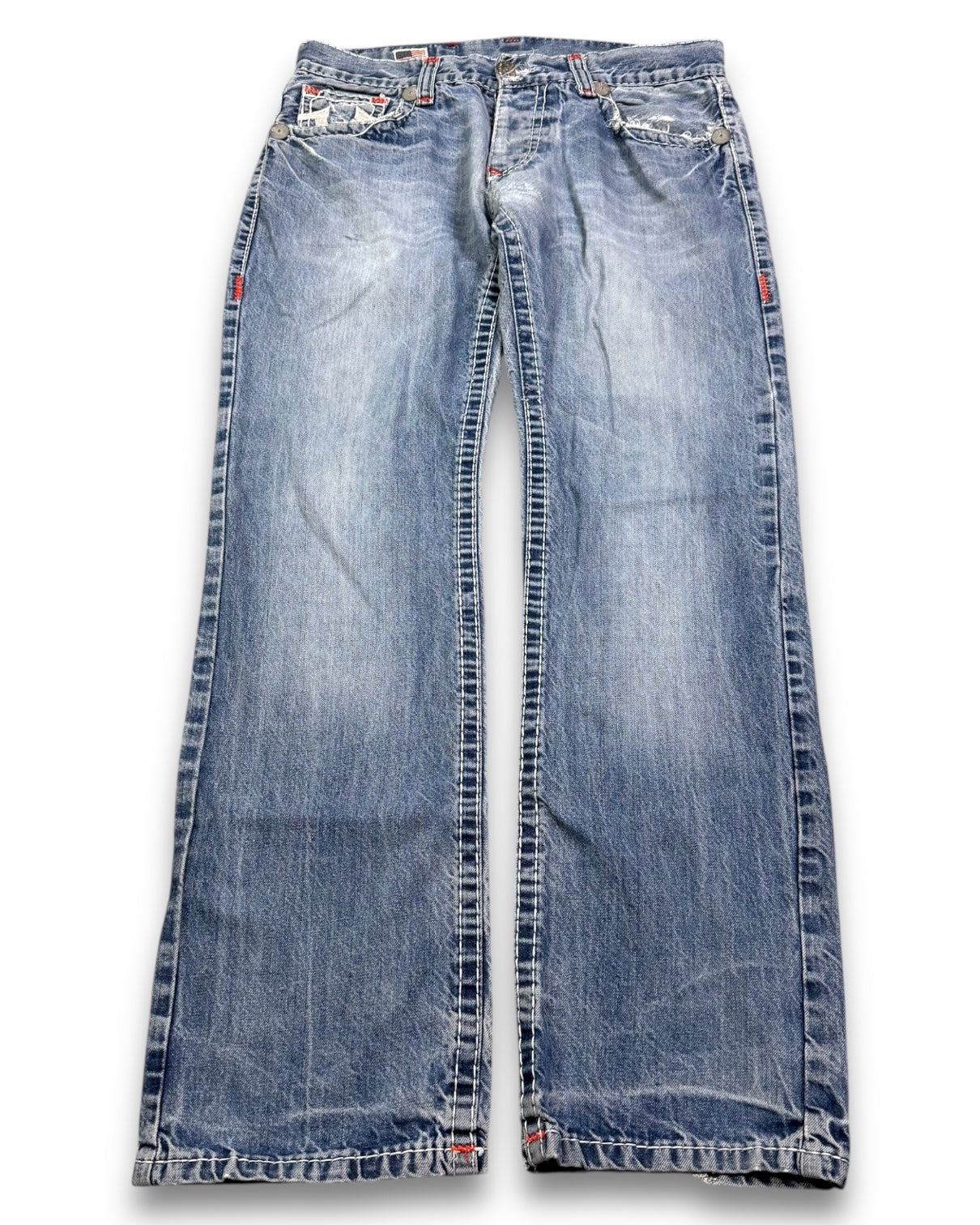 2000’s True Religion Baggy/Straight Jeans *rare 34x32