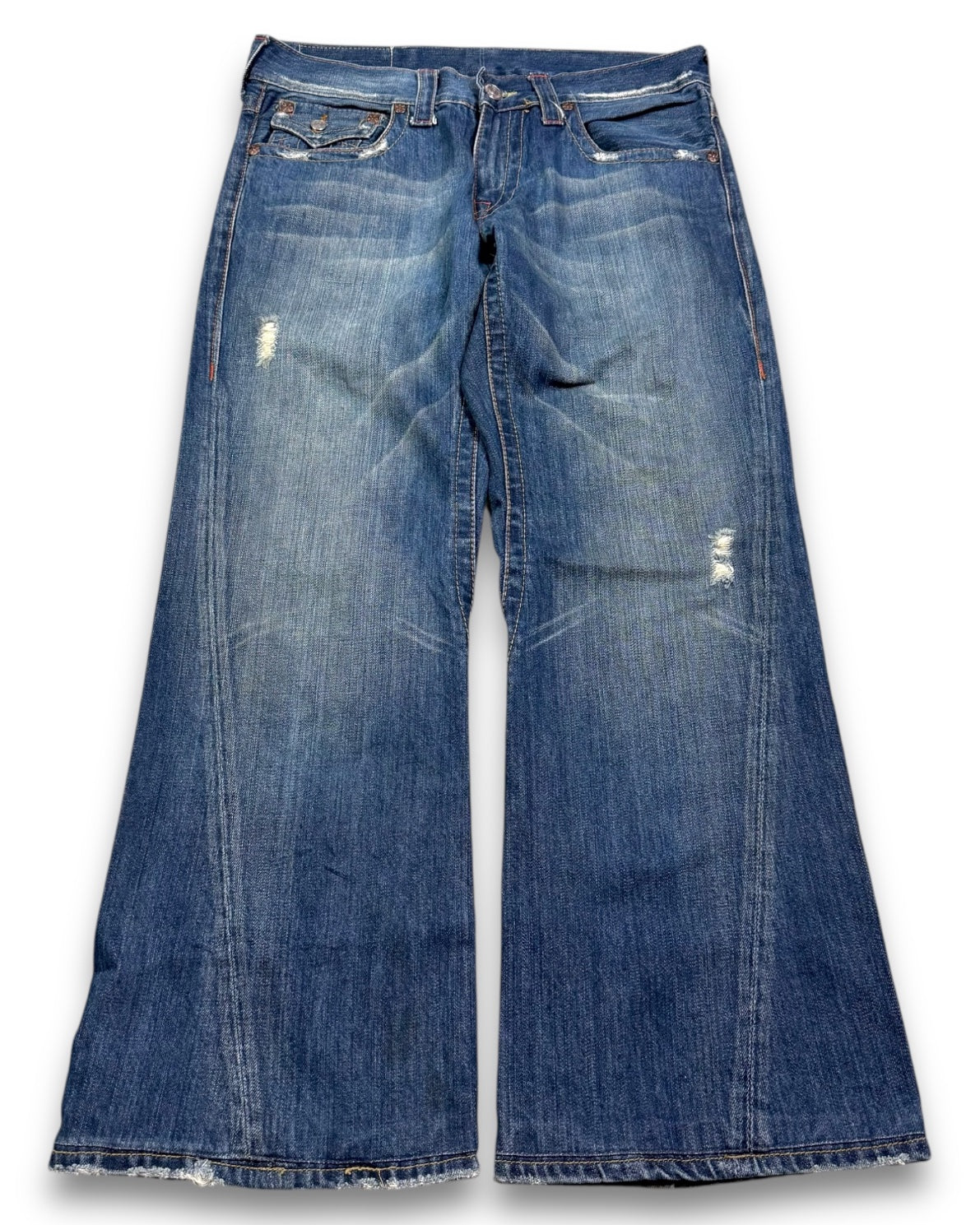 2000’s True Religion Baggy Bootcut Jeans *rare 32x29