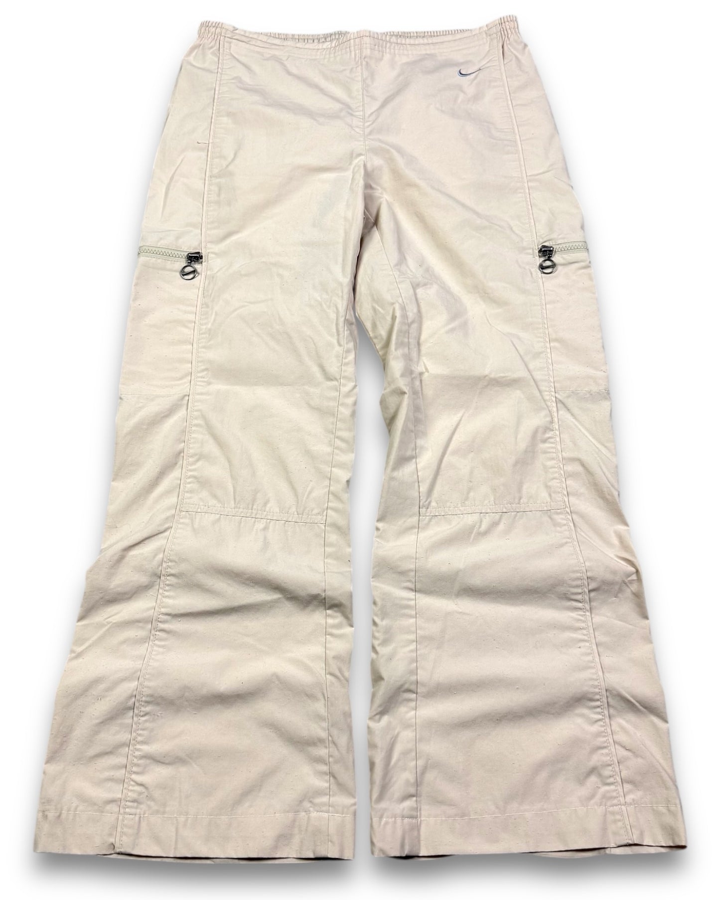 2000’s Nike Sandstorm Beige Baggy Trackpants *very rare 30x30