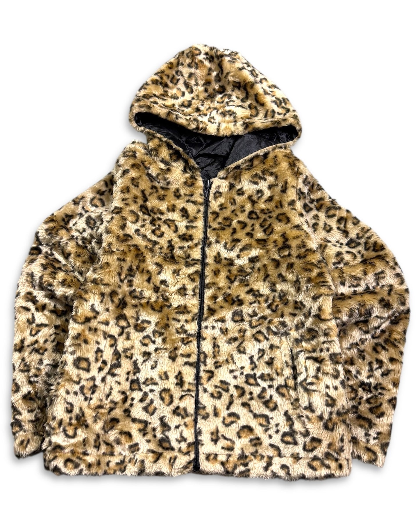 2000‘s Leo Faux Fur Reversible 2in1 Jacket Women‘s (S)