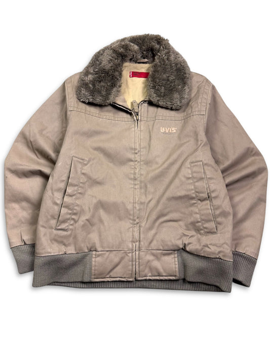 2000‘s Levi‘s San Francisco Red Tab Faux Fur Jacket *very rare (S)