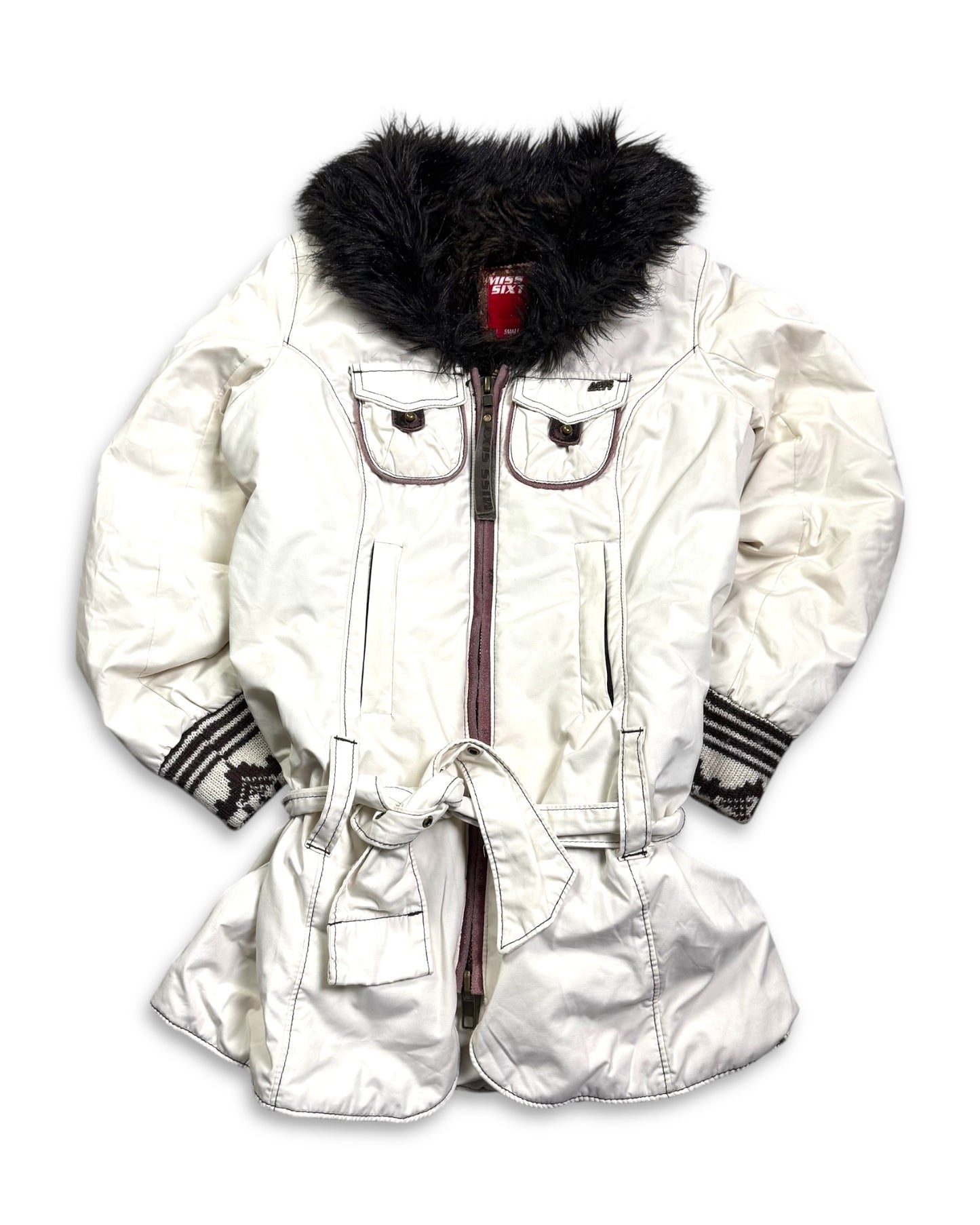 2000’s Miss Sixty Faux Fur Jacket *very rare (S)