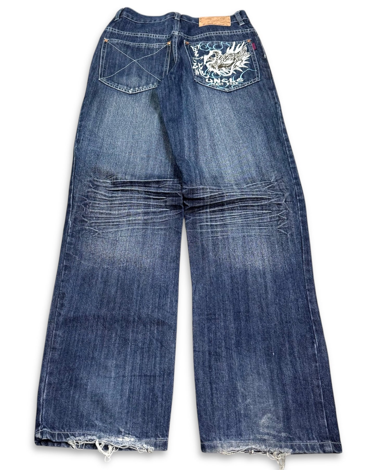 2000’s Uncle Japanese Baggy Jeans *rare 28x32