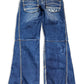 2000’s Bright Limited Edition Tribal Straight Jeans *rare 36x32