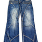 2000’s Bright Limited Edition Tribal Straight Jeans *rare 36x32