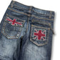 2000's Japanese Archive Straight/Baggy Jeans *very rare 26x26 (XS)