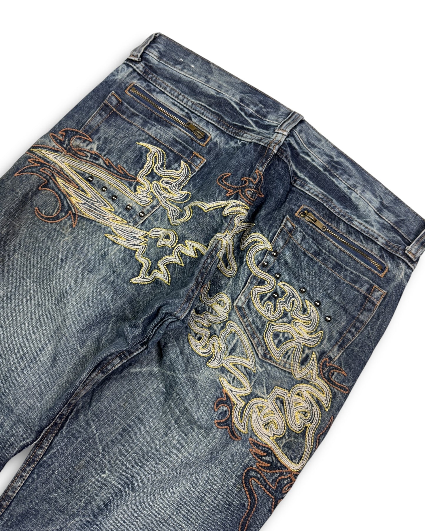 2000's Oririn Slim/Straight Japanese Jeans *rare 34x30 (L)