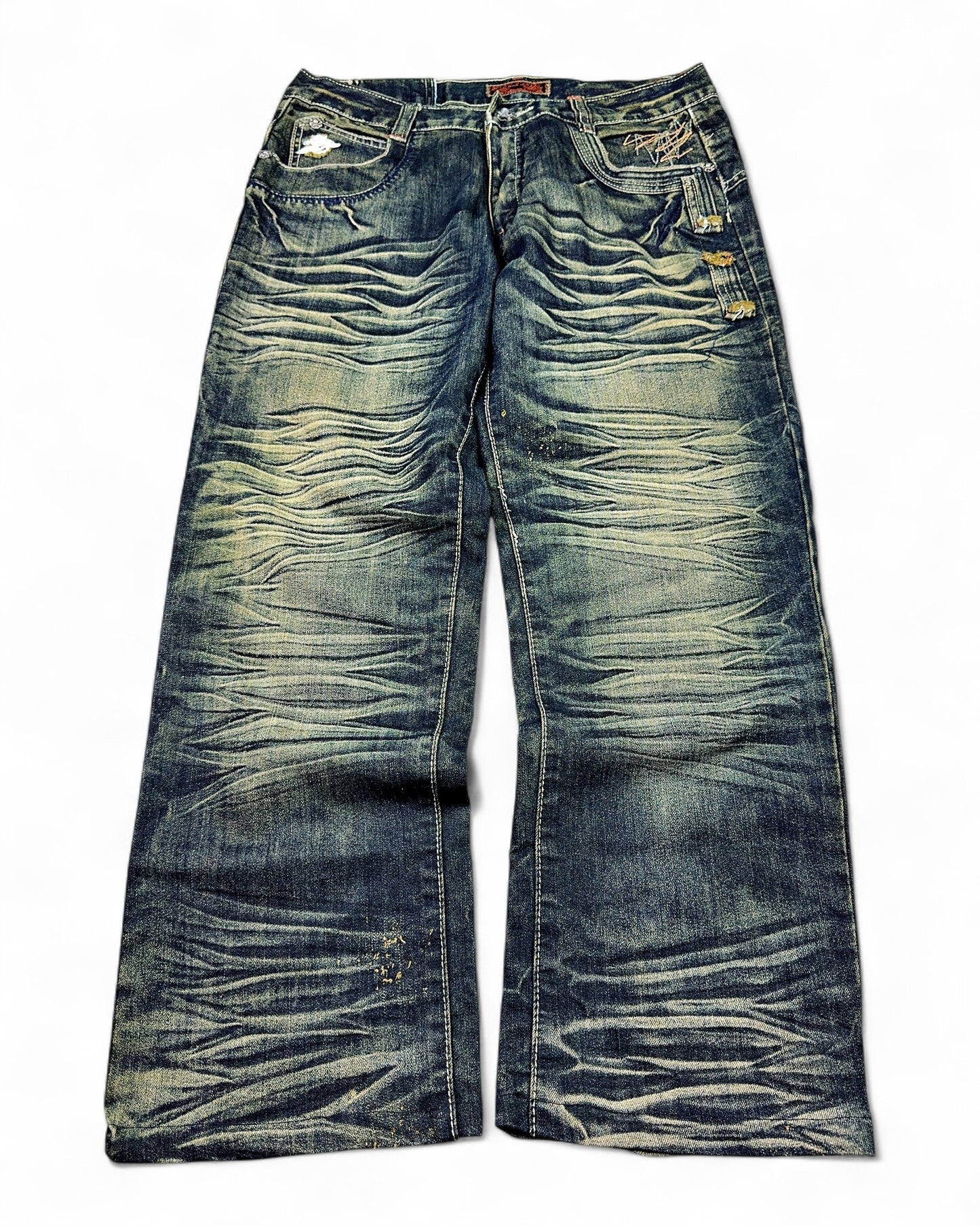 2000's Woodin' Japanese Straight/Baggy Jeans *rare 31x28 (M)