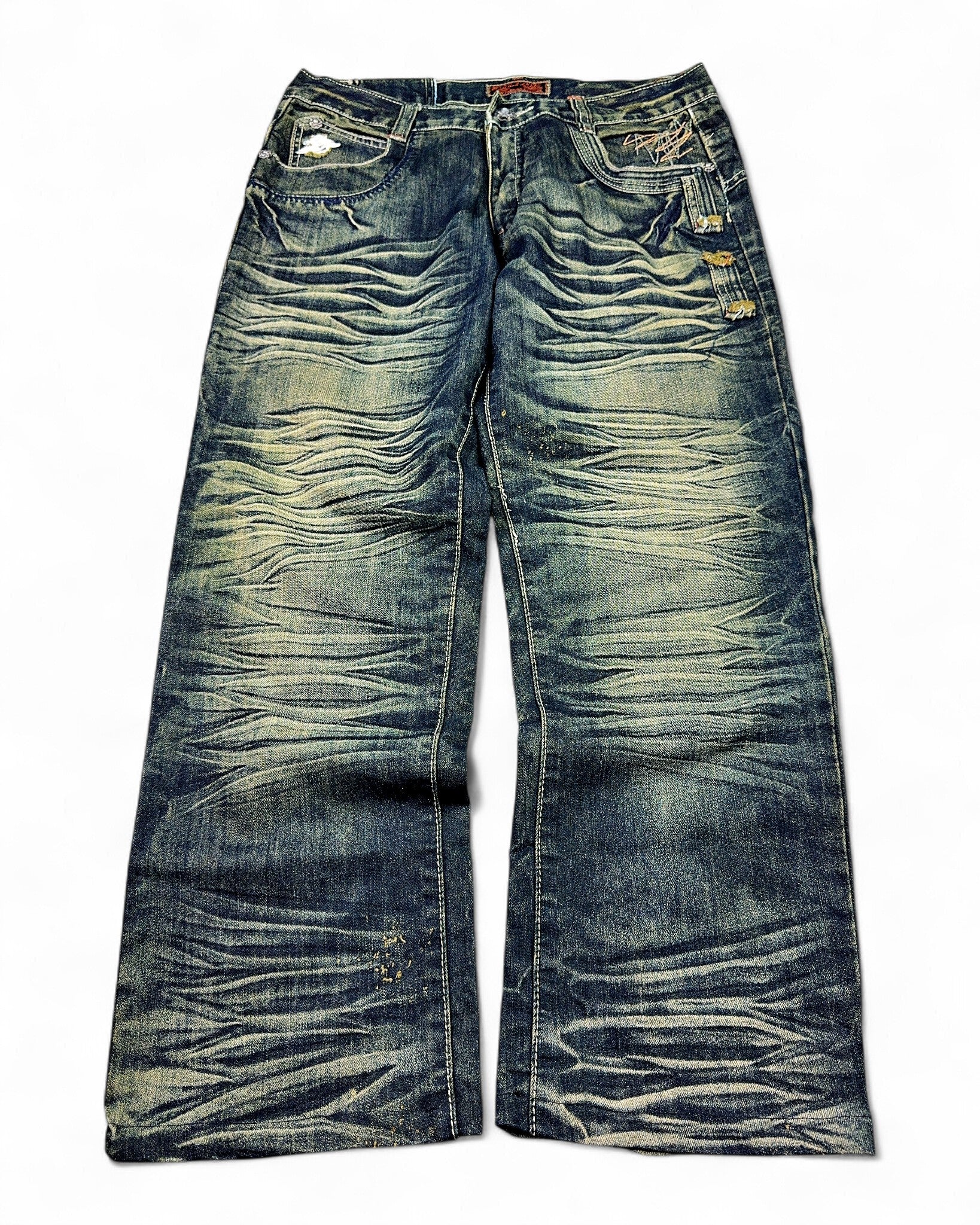 2000's Woodin' Japanese Straight/Baggy Jeans *rare 31x28 (M)