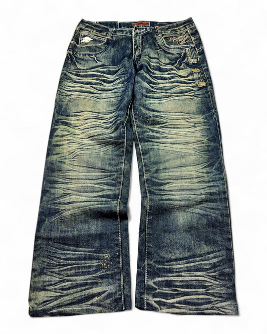 2000's Woodin' Japanese Straight/Baggy Jeans *rare 31x28 (M)