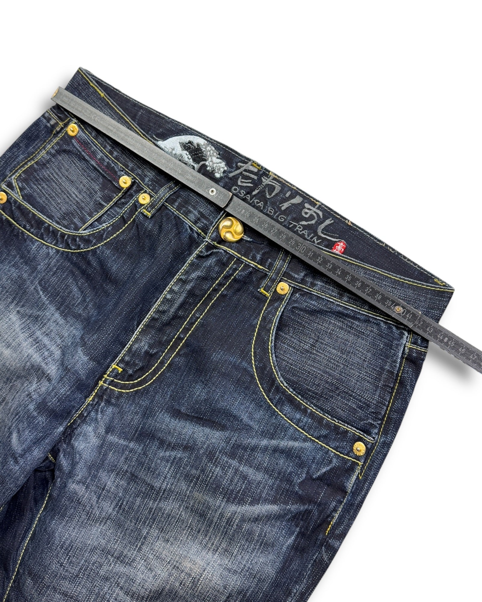 2000's Big Train Japanese Baggy Jeans *very rare 32x34 (M)