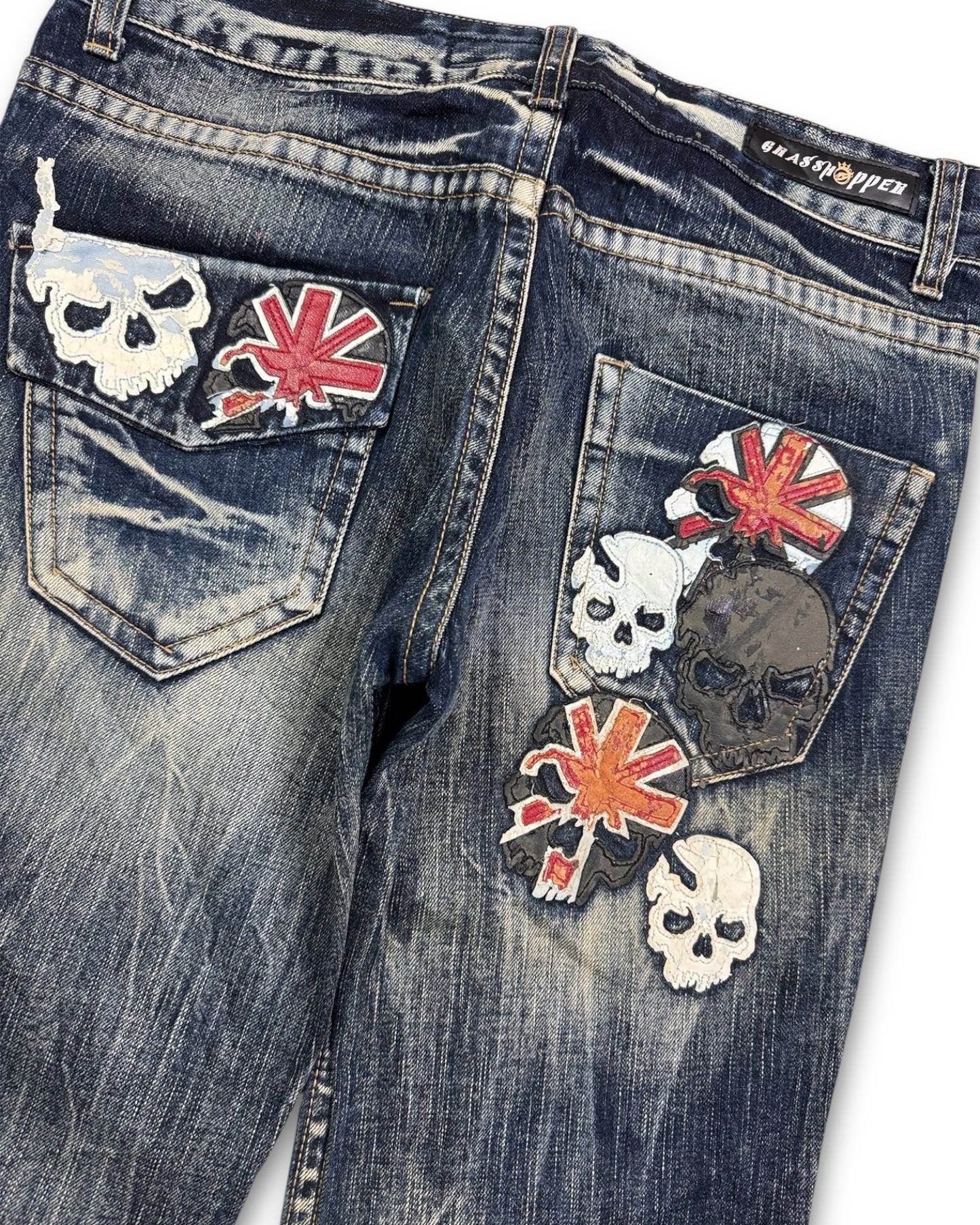 2000's Grasshopper Low Waist/Flared Japanese Archive Jeans Women's *extremely rare 30x30 (M)