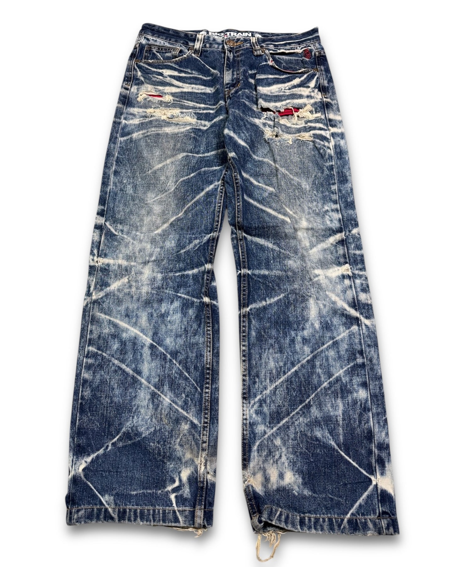 2000's Big Train Japanese Archive Baggy/Straight Jeans *extremely rare 32x32 (M)