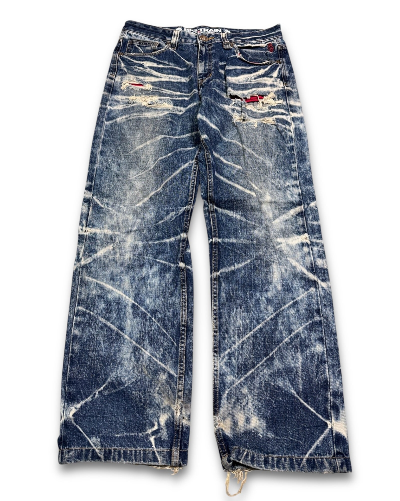 2000's Big Train Japanese Archive Baggy/Straight Jeans *extremely rare 32x32 (M)