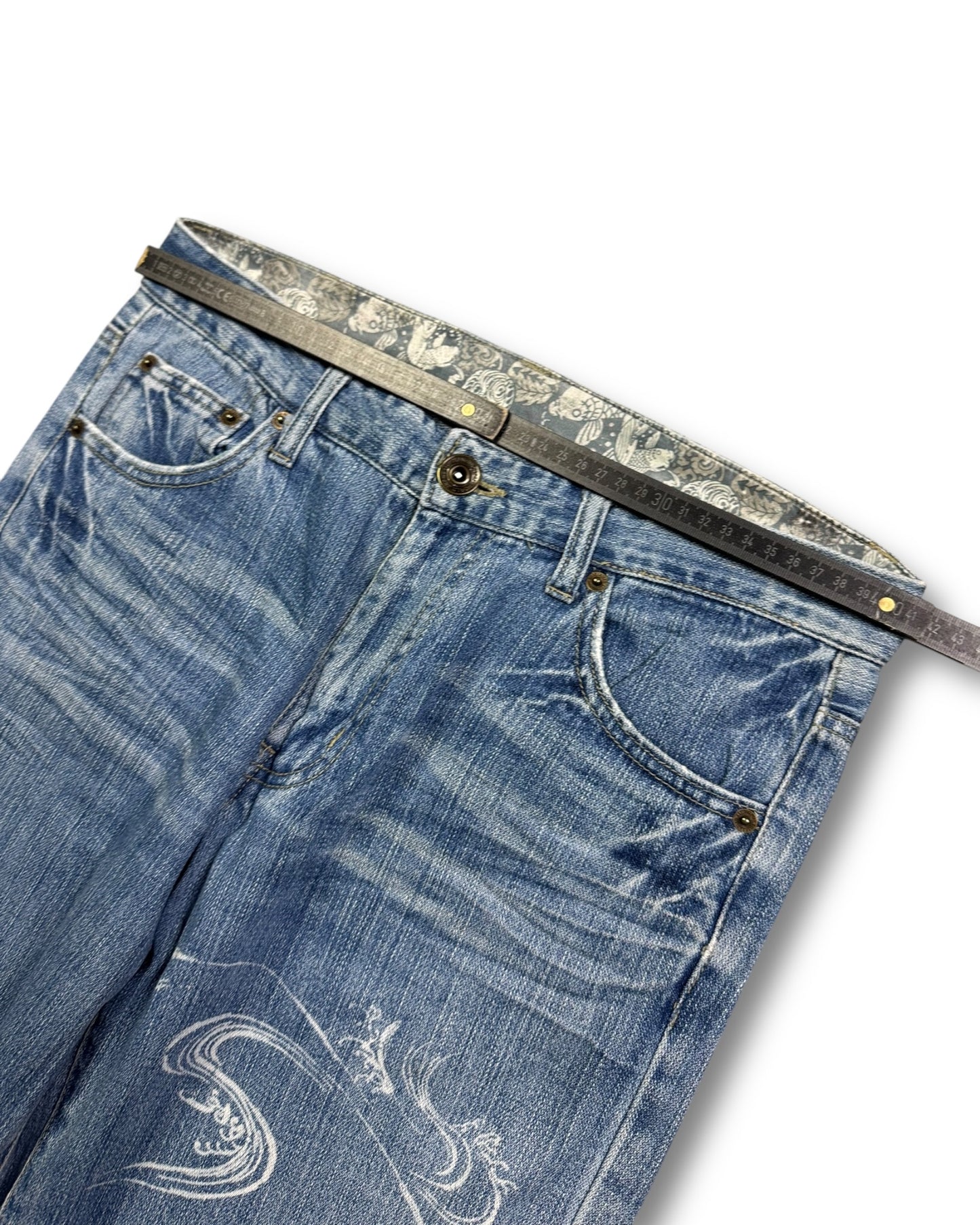 2000's Straight Japanese Jeans *rare 30x30 (M)