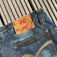 2000's Blue Subject Japanese Archive Baggy Jeans *very rare 34x34 (L)
