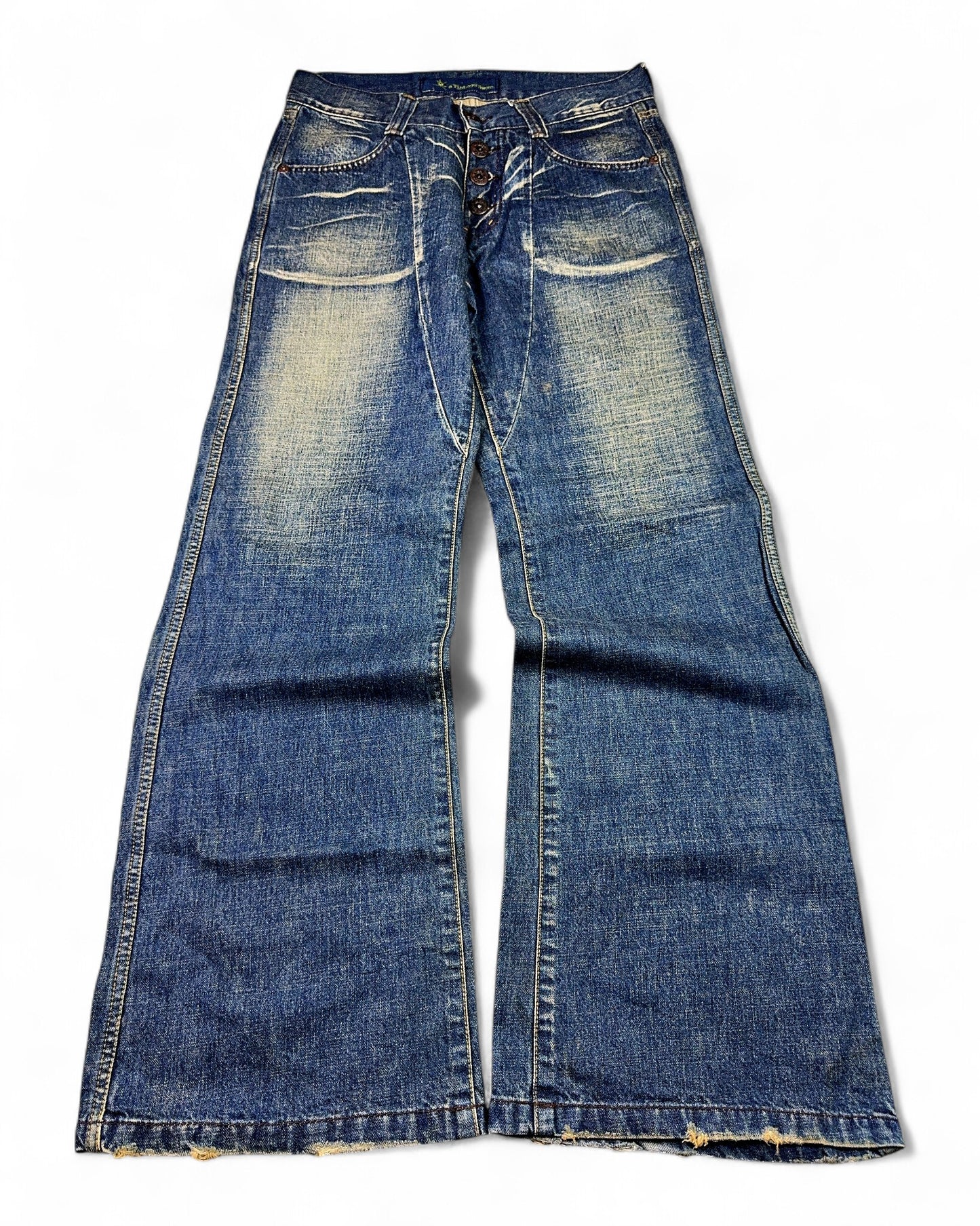 2000's Japanese Baggy/Bootcut Jeans *rare 30x32 (M)