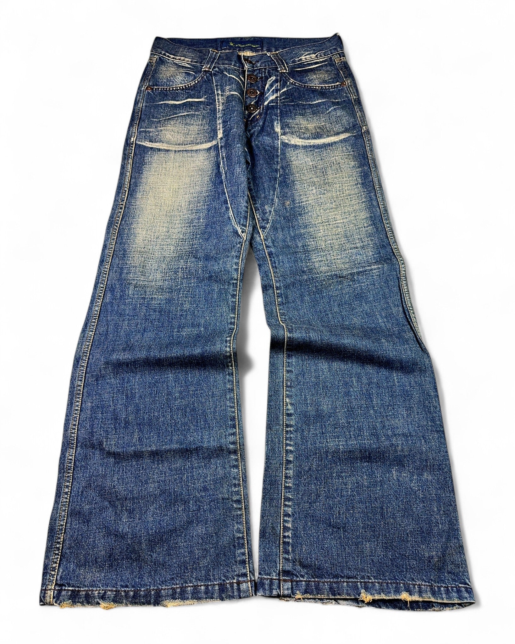 2000's Japanese Baggy/Bootcut Jeans *rare 30x32 (M)
