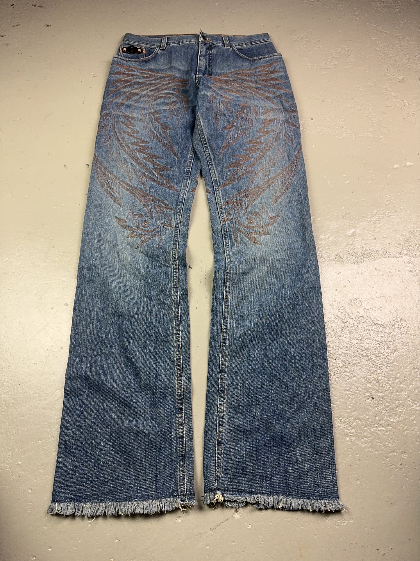 2000's Roberto Cavalli Straight Jeans *very rare 30x34 (M)