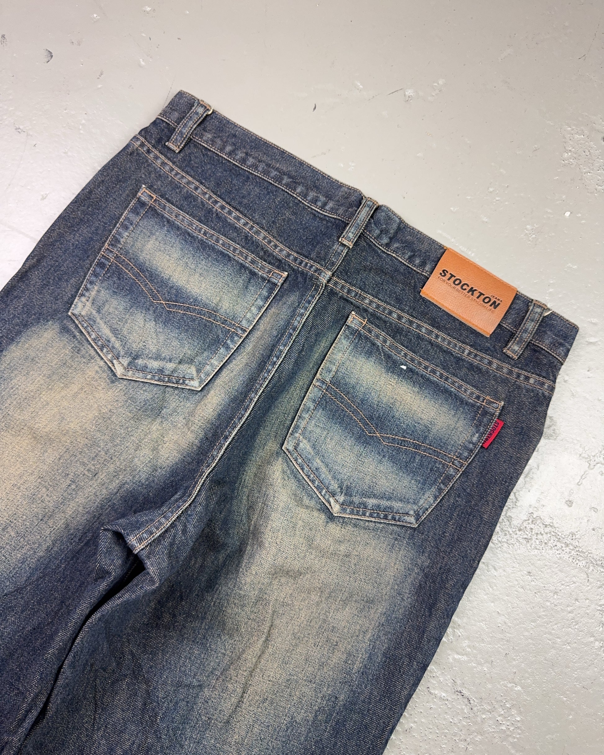 2000's Stockton Japanese Baggy Jeans *rare 34x34 (L)