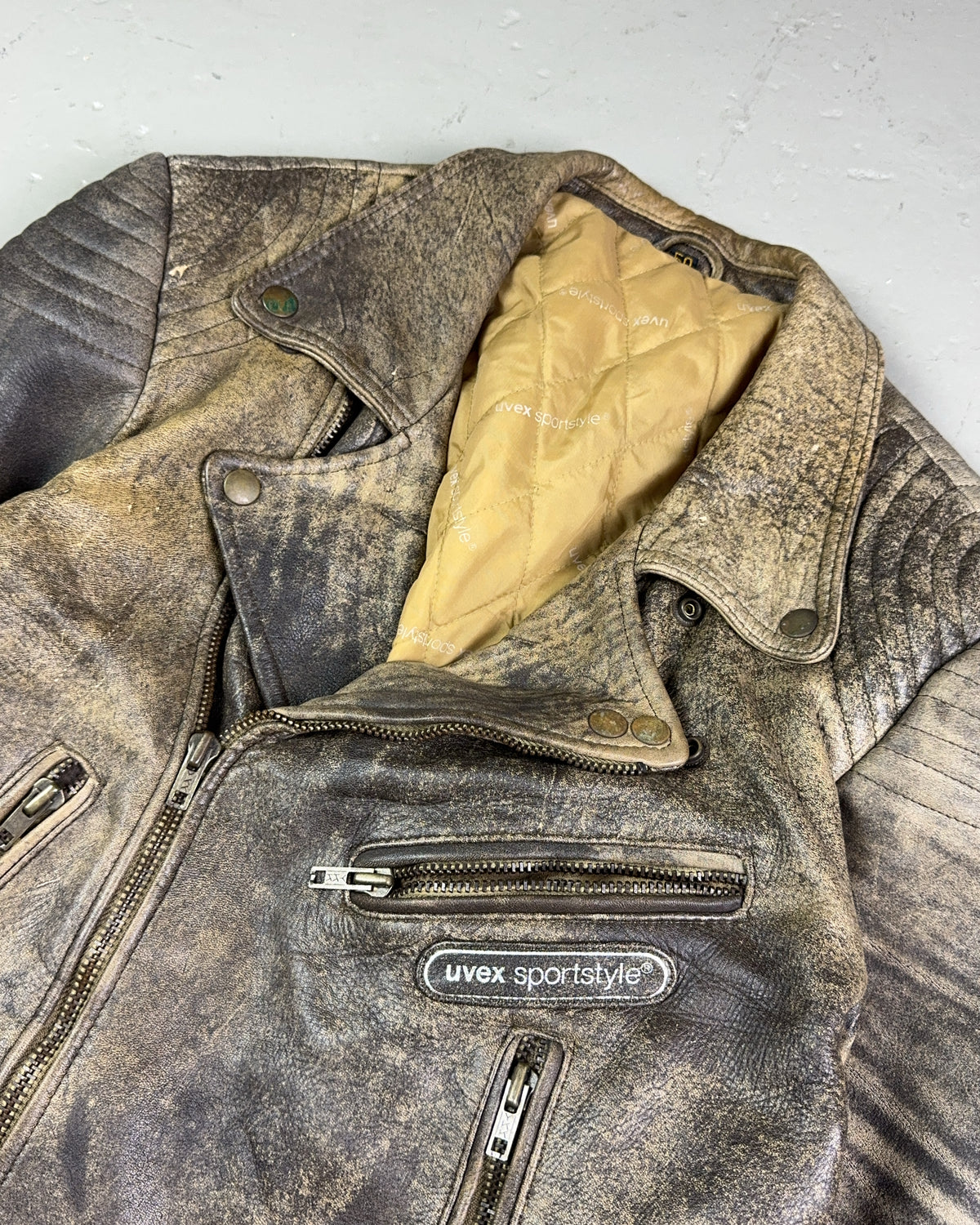 1990's Uvex Leather Jacket *very rare (M)