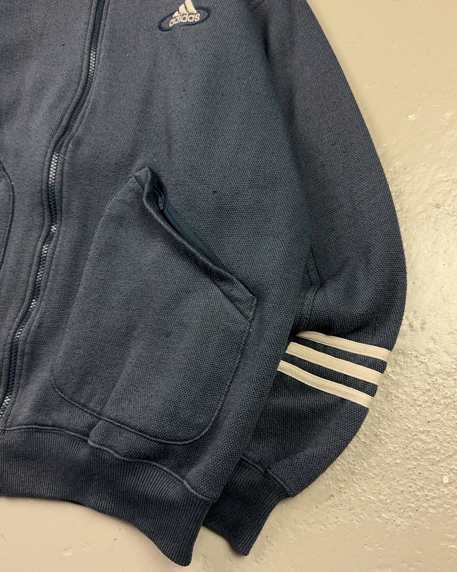 1990's Adidas Zip Jacket/Sweater *very rare (M)