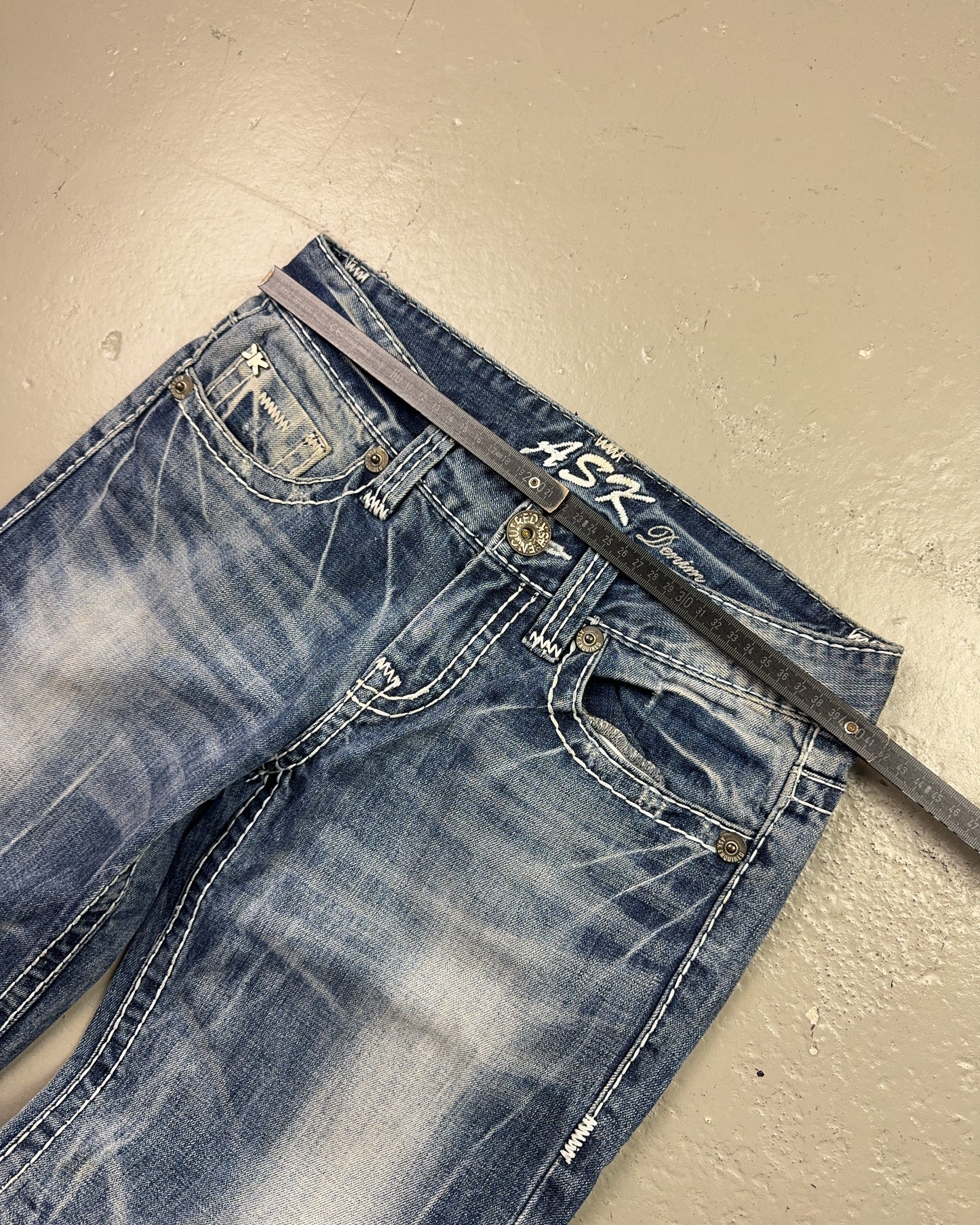 2000's Ask Korean Archive Straight/Baggy Jeans *very rare 30x32 (M)