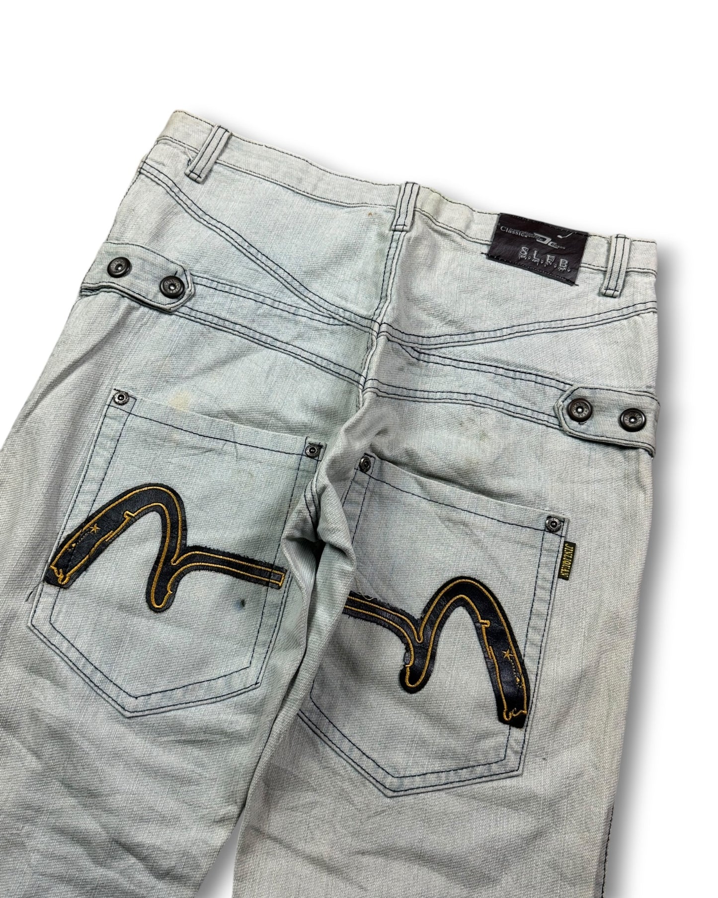 2000's Uniquan Straight/Baggy Japanese Jeans *rare 34x32 (L)