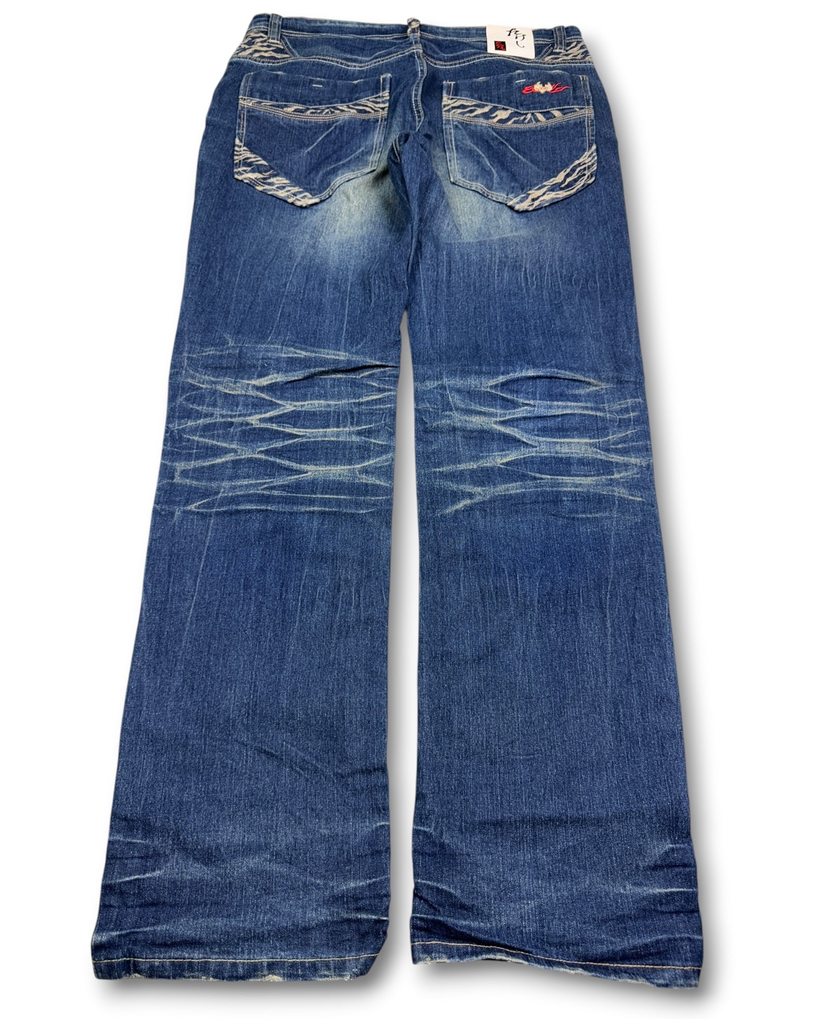 2000's World-traveller Straight Jeans * 34x32 (L)