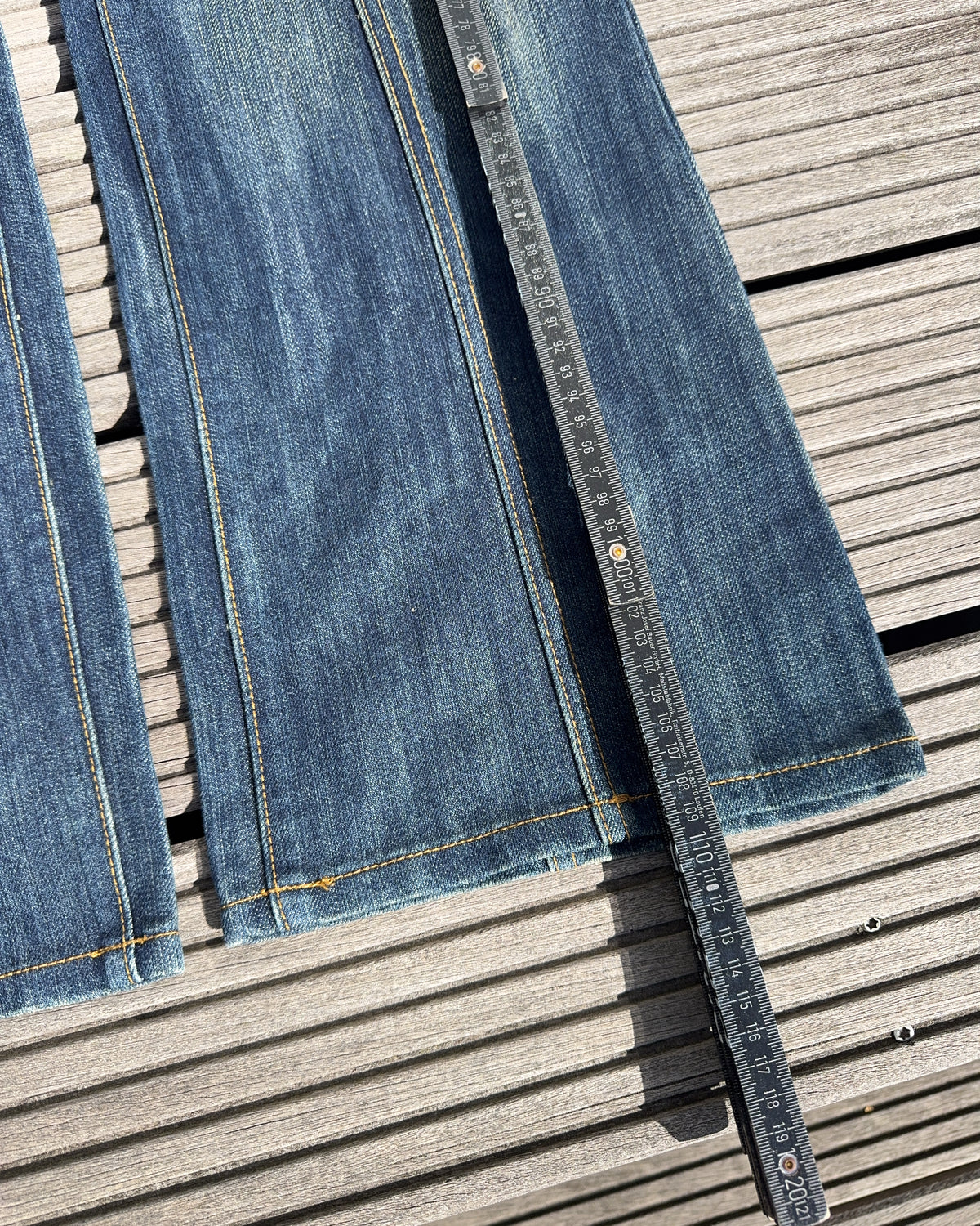 2000's Anigo Japanese Baggy/Bootcut Jeans *rare 33x34 (L)